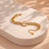 Bracelet Chainette Strass Julia Acier Inoxydable 316L – Doré & Argenté
