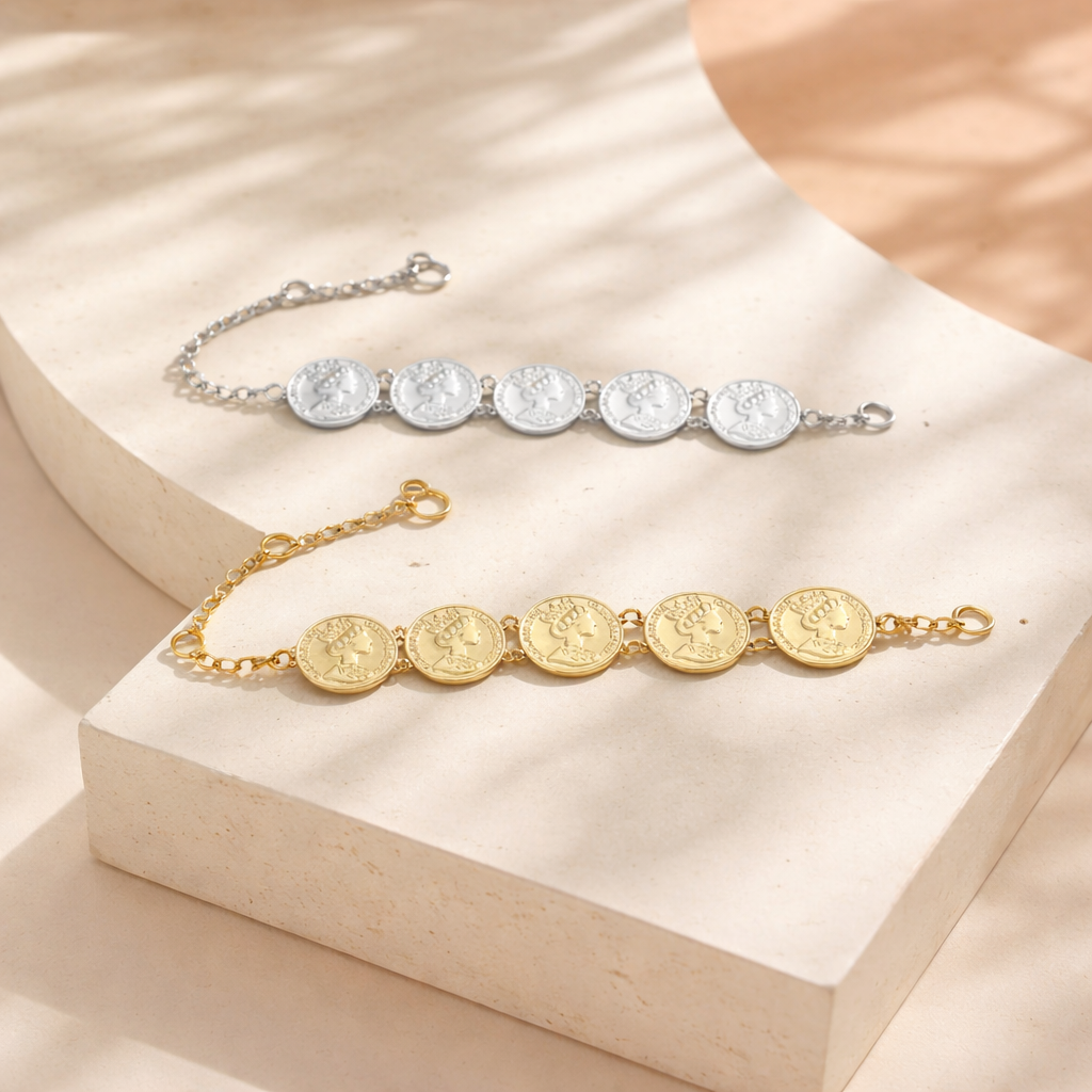 Bracelet Elisabeth – 6 Pièces &amp; Chainette