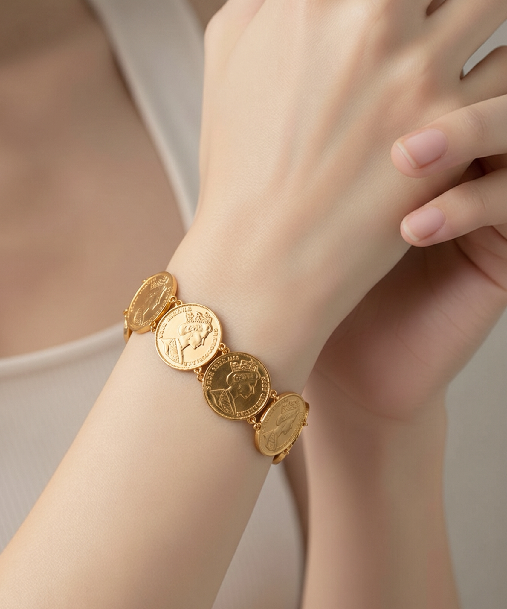 Bracelet Elisabeth – 6 Pièces &amp; Chainette