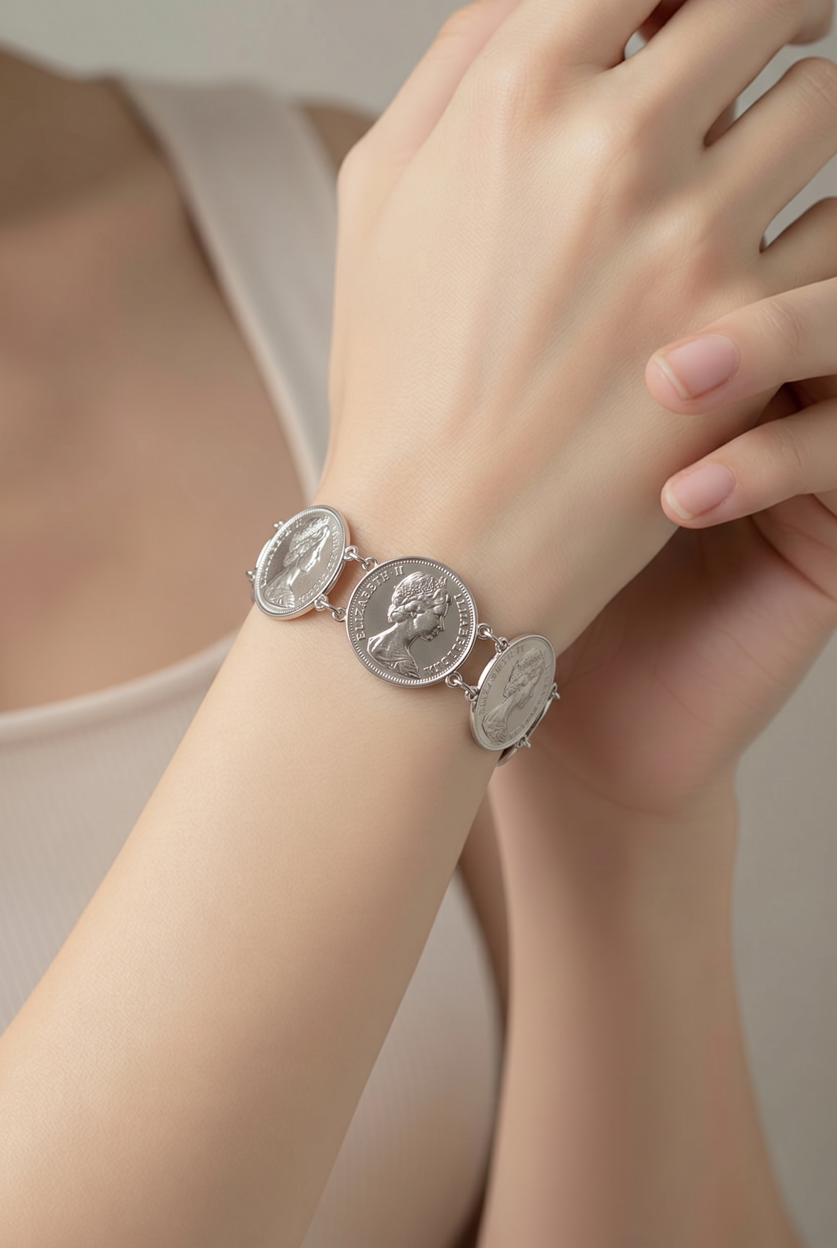 Bracelet Elisabeth – 6 Pièces &amp; Chainette
