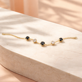 Bracelet Annabelle – Maille Souple &amp; Pierres Multicouleurs