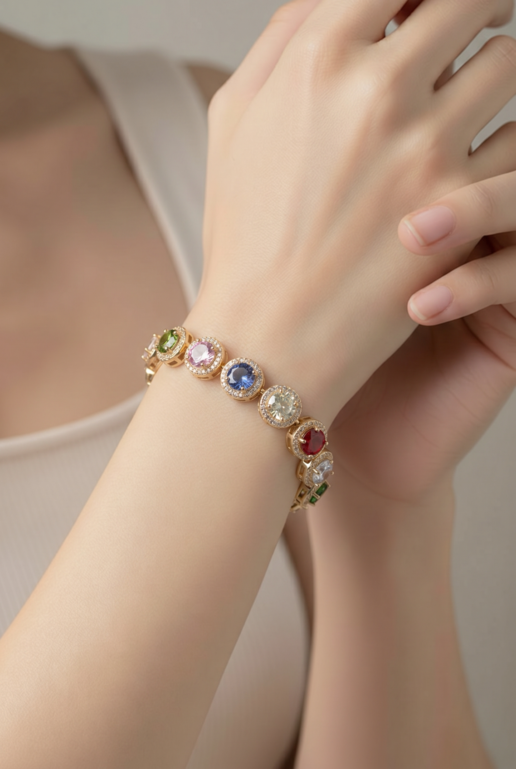 Bracelet Estelle en acier inoxydable doré