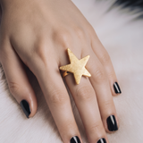 Bague Étoile Charlie Ajustable – Acier Inoxydable 316L