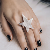 Bague Étoile Charlie Ajustable – Acier Inoxydable 316L