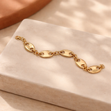 Bracelet Naomie maille grain de café