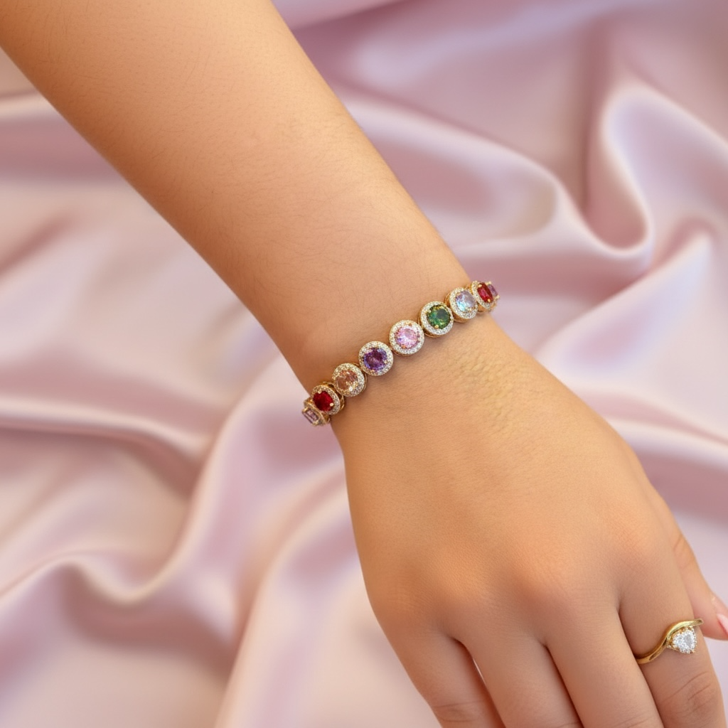 Bracelet Estelle en acier inoxydable doré