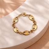 Bracelet Naomie maille grain de café